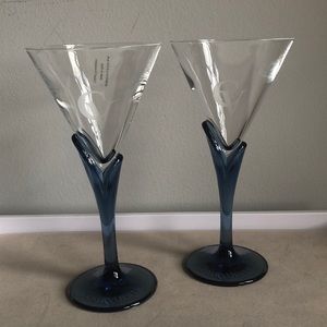 House Of Courvoisier Cognac Blue Crystal  Glasses